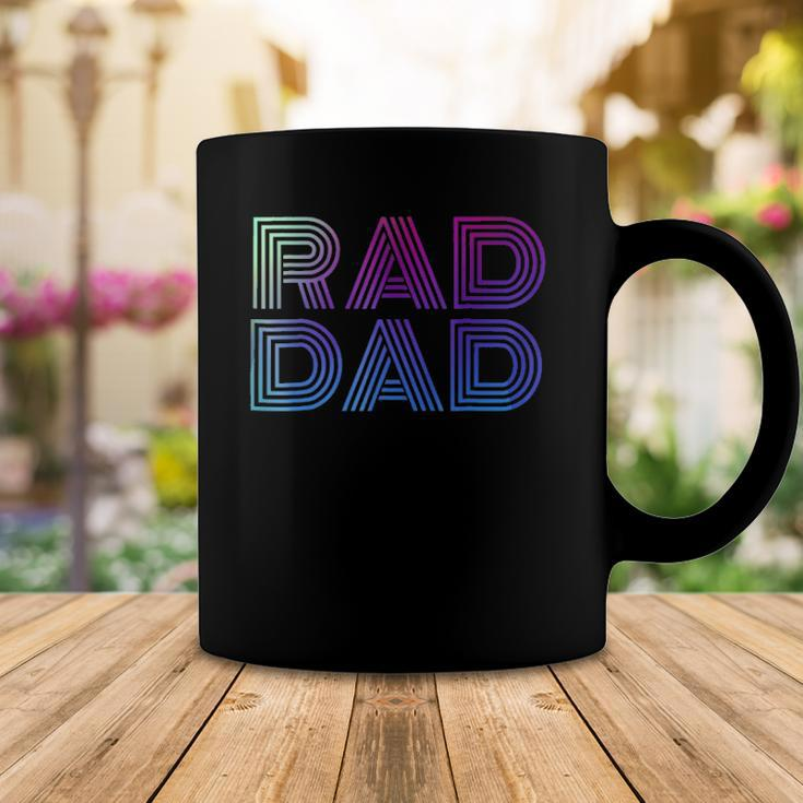 Mens Rad Dad 1980S Retro Fathers Day Coffee Mug Unique Gifts