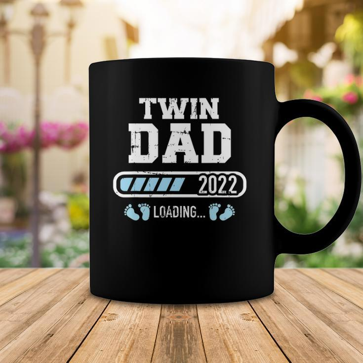 Mens Twin Dad 2022 Loading For Pregnancy Announcement Coffee Mug Unique Gifts