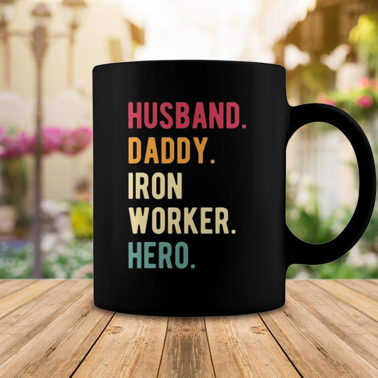 Mens Vintage Husband Daddy Iron Worker Hero Fathers Day Gift Coffee Mug Unique Gifts