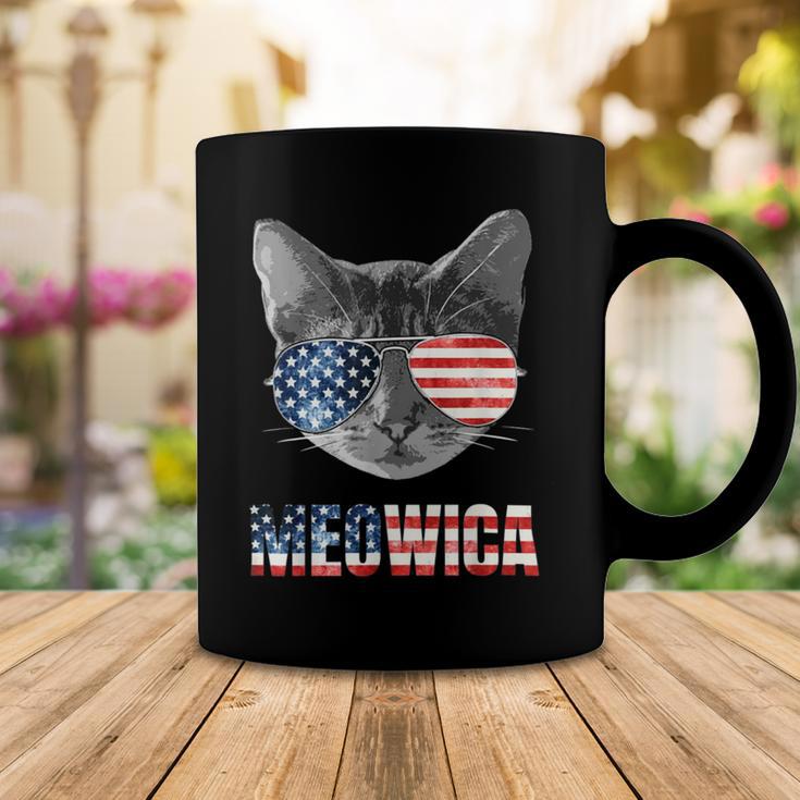 Meowica Funny Cat Patriotic Usa Shirt American Flag 544 Trending Shirt Coffee Mug Funny Gifts