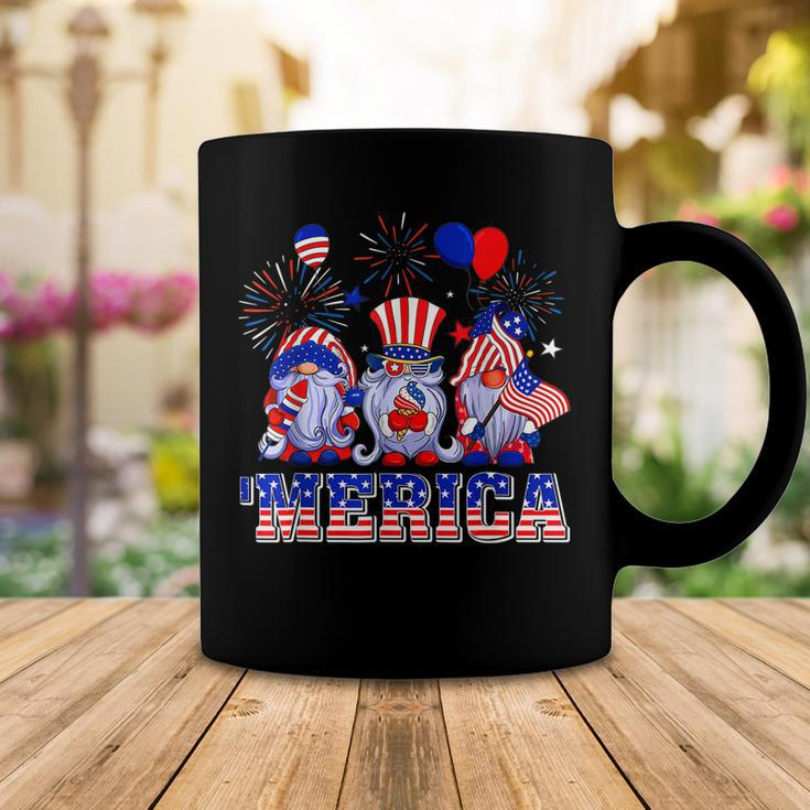 Merica Gnomes Happy 4Th Of July Us Flag Independence Day Coffee Mug Funny Gifts