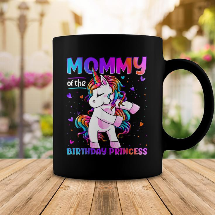 Mommy Of The Birthday Princess Girl Flossing Unicorn Mom Coffee Mug Funny Gifts