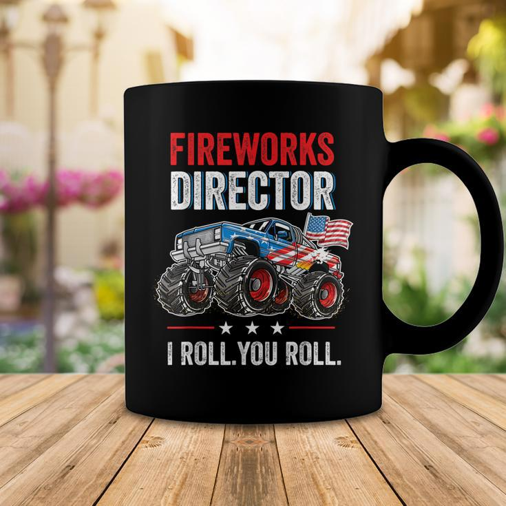 Monster Truck 4Th Of July I Roll You Roll Fireworks Director Coffee Mug Funny Gifts