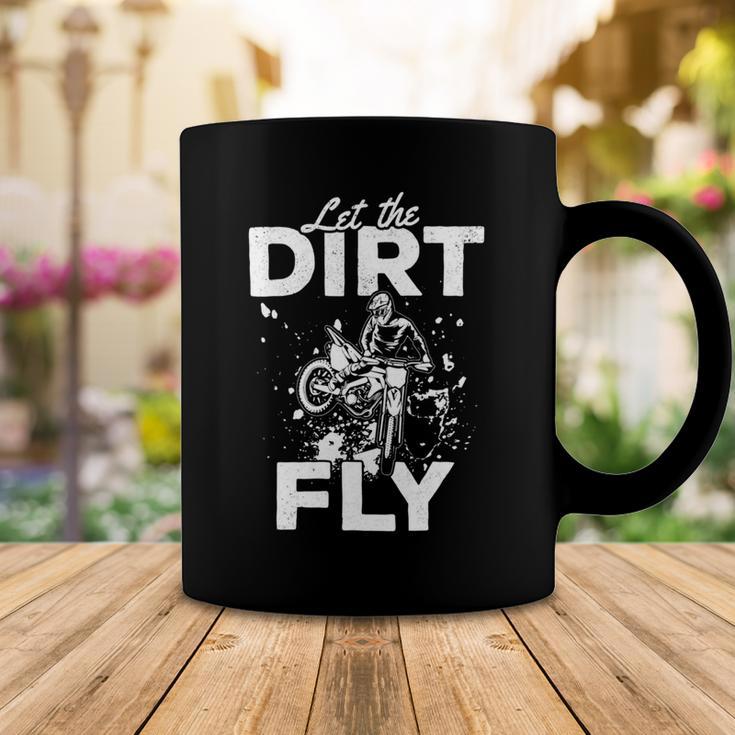 Motorcycle Let The Dirt Fly Dirtbike 494 Shirt Coffee Mug Funny Gifts