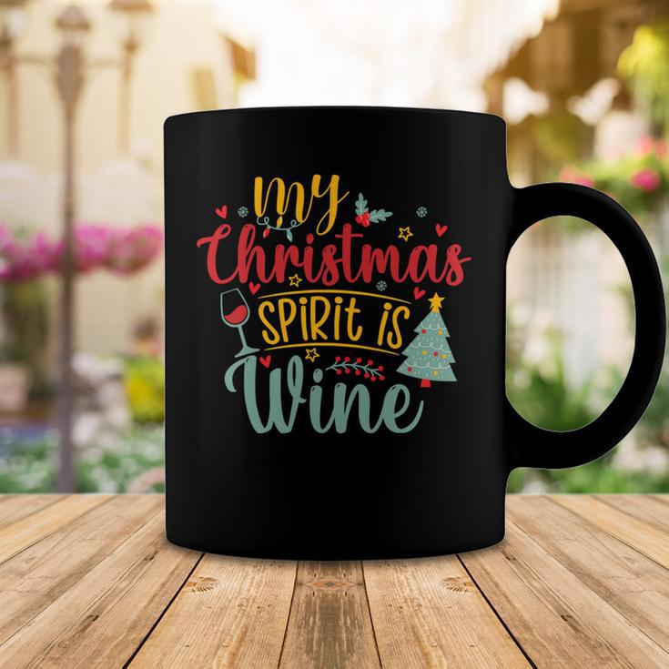 My Christmas Spirit Is Wine Funny 555 Shirt Coffee Mug Funny Gifts