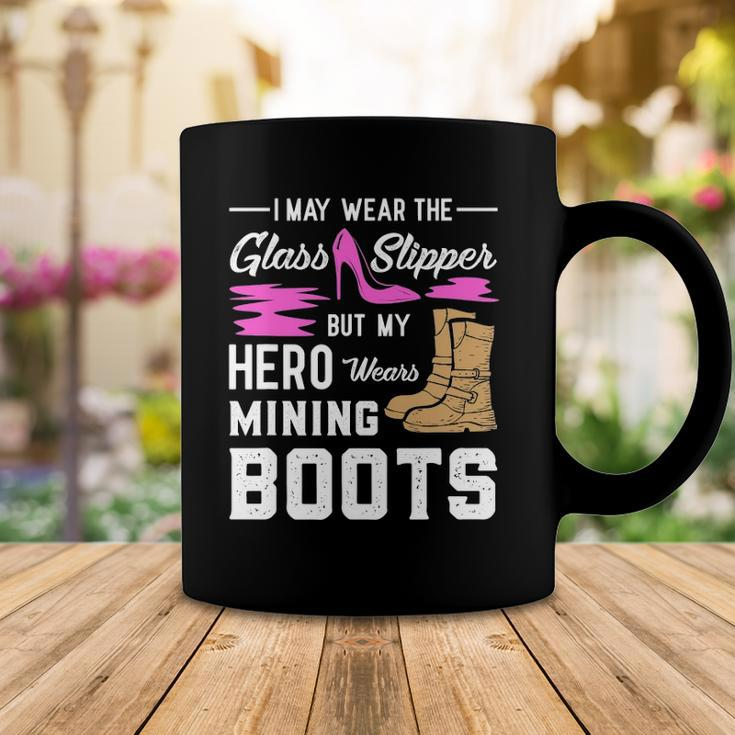 My Hero Wears Mining Boots Coal Miner Gift Wife Coffee Mug Unique Gifts