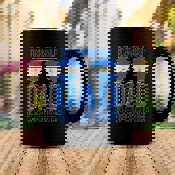 Nicaraguan Dad Nicaragua Flag Sunglasses Fathers Day Coffee Mug Unique Gifts