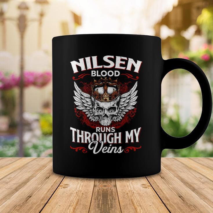 Nilsen Blood Runs Through My Veins Name Coffee Mug Unique Gifts