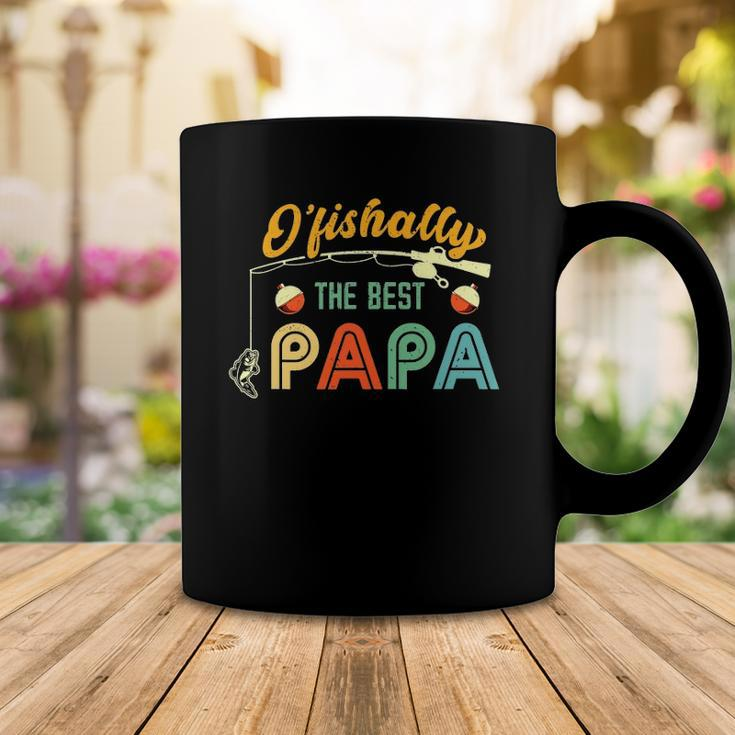Ofishally The Best Papa Fisherman Cool Dad Fishing Gift Coffee Mug Unique Gifts