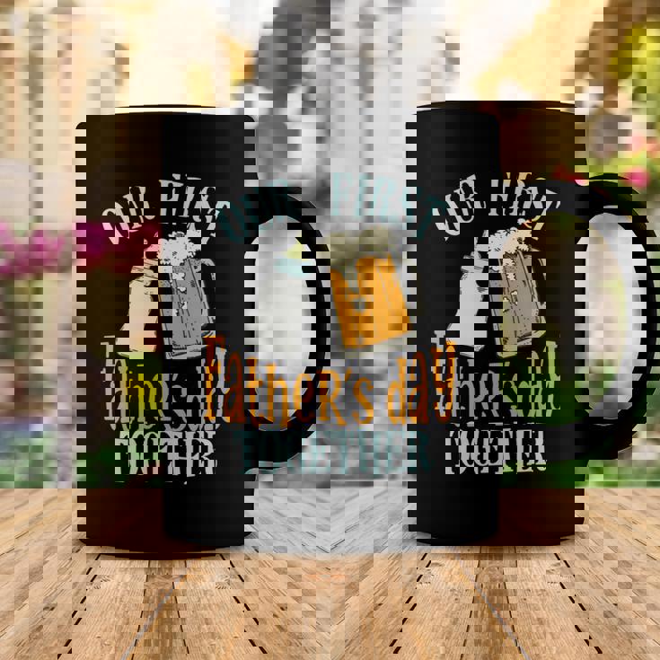 Our First Fathers Day Together First Fathers Day Father Son Daughter Matching Coffee Mug Unique Gifts