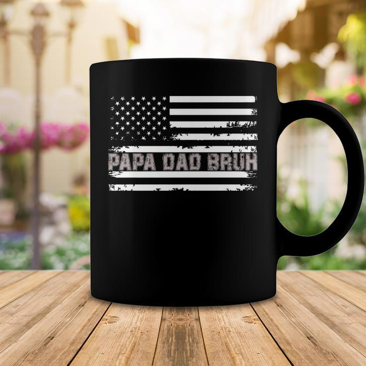 Papa Dad Bruh Fathers Day 4Th Of July Us Flag Vintage 2022 Coffee Mug Funny Gifts