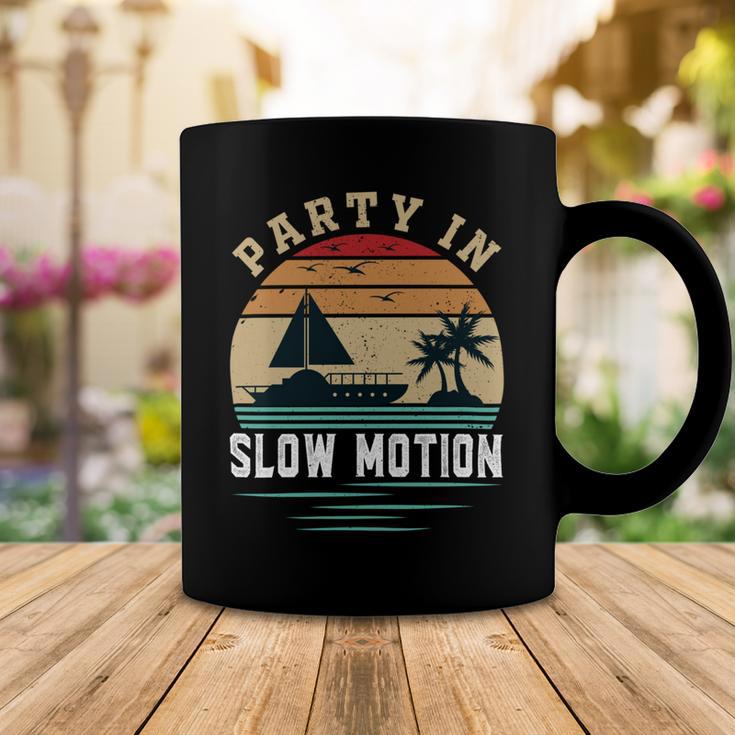 Party In Slow Motion Vintage Funny Boating Boating Gifts Coffee Mug Funny Gifts