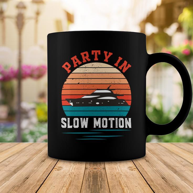 Party In Slow Motion Vintage Funny Boating Boating Gifts Coffee Mug Funny Gifts