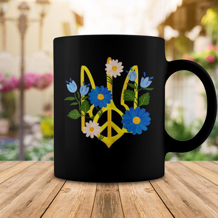 Peace In The Crest Of Ukraine Peace And Solidarity For Ukraine Coffee Mug Funny Gifts