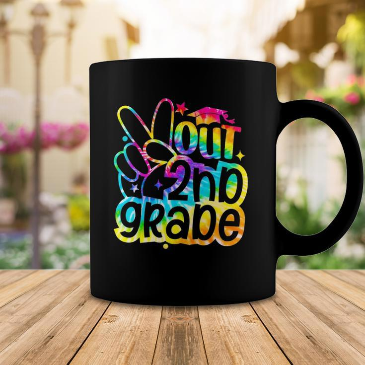 Peace Out 2Nd Grade Graduation Last Day Of School Tie Dye Coffee Mug Unique Gifts