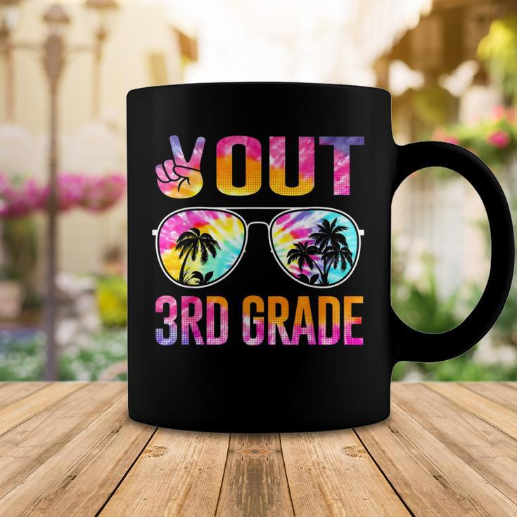 Peace Out 3Rd Grade Tie Dye Graduation Last Day Of School Coffee Mug Unique Gifts