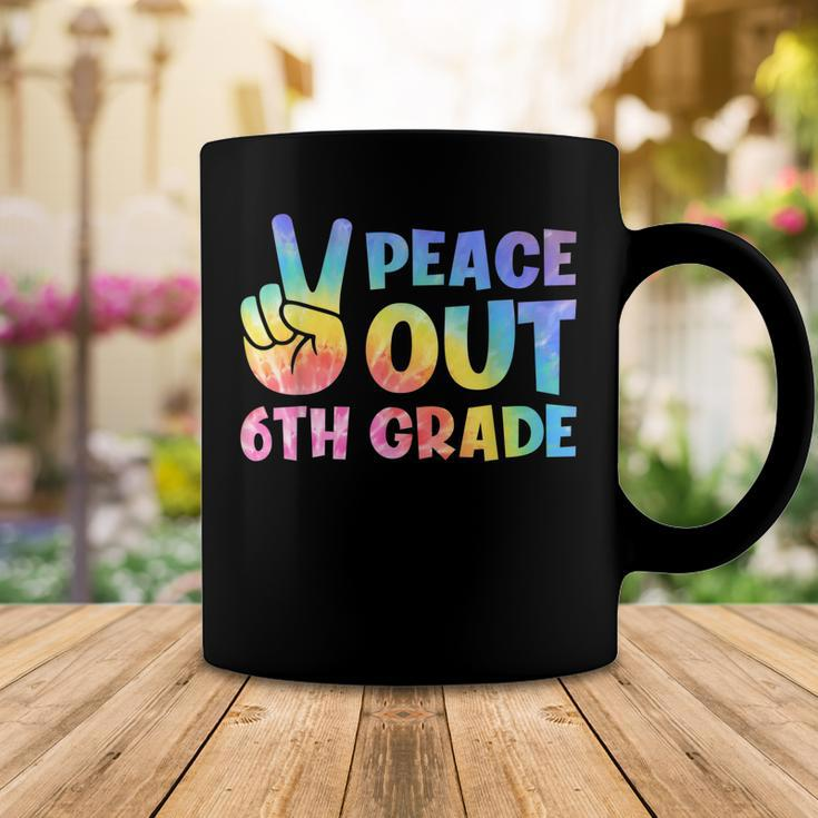 Peace Out 6Th Grade 2022 Graduate Happy Last Day Of School Coffee Mug Unique Gifts