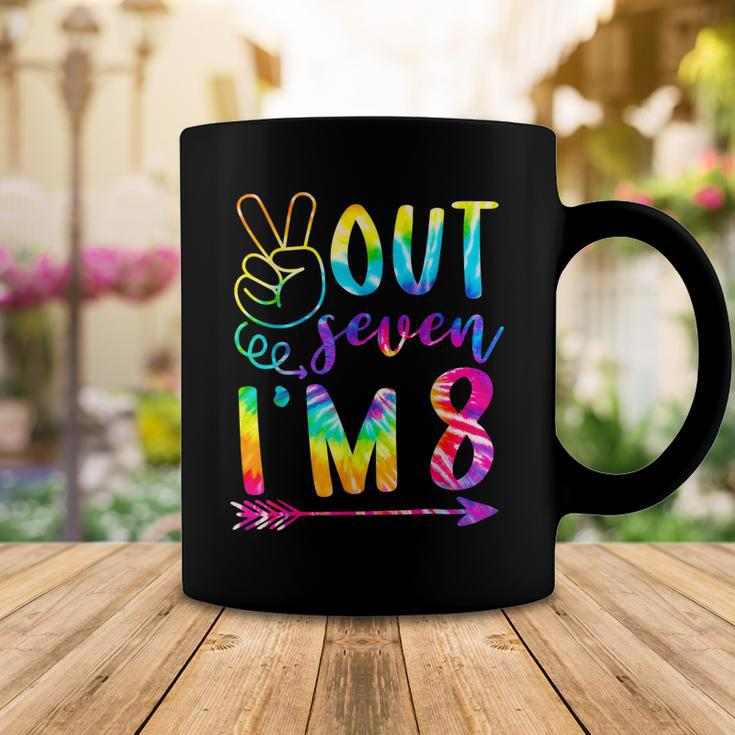 Peace Out Seven Im 8 Tie Dye 8Th Happy Birthday Boy Girl Coffee Mug Funny Gifts