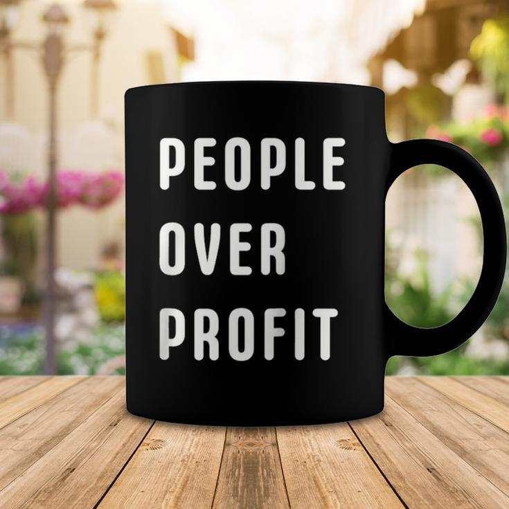 People Over Profit Anti Capitalism Protest Raglan Baseball Tee Coffee Mug Unique Gifts