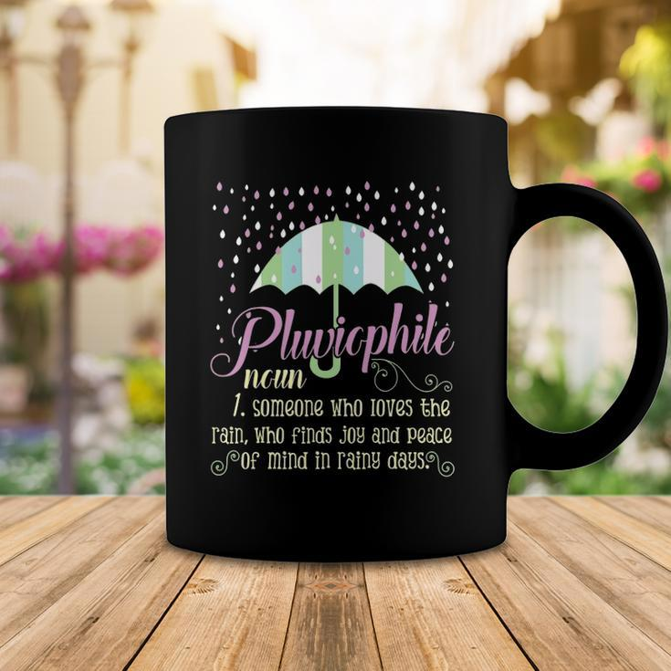 Pluviophile Definition Rainy Days And Rain Lover Coffee Mug Unique Gifts
