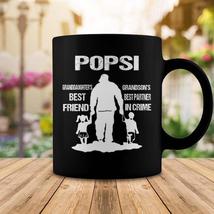 Popsi Grandpa Gift Popsi Best Friend Best Partner In Crime Coffee Mug Funny Gifts