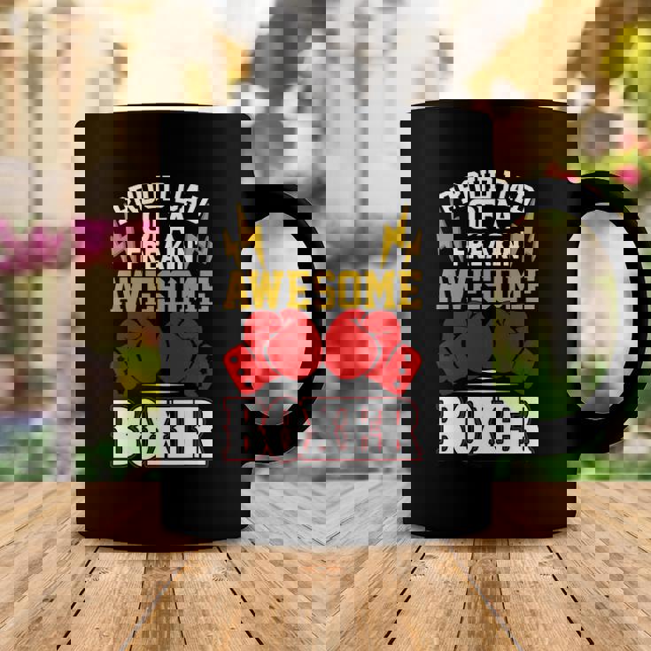 Proud Dad Of A Freakin Awesome Boxer For Boxing Dads Coffee Mug Unique Gifts
