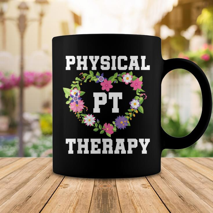 Pt Physical Therapist Pta Floral Physical Therapy Coffee Mug Funny Gifts