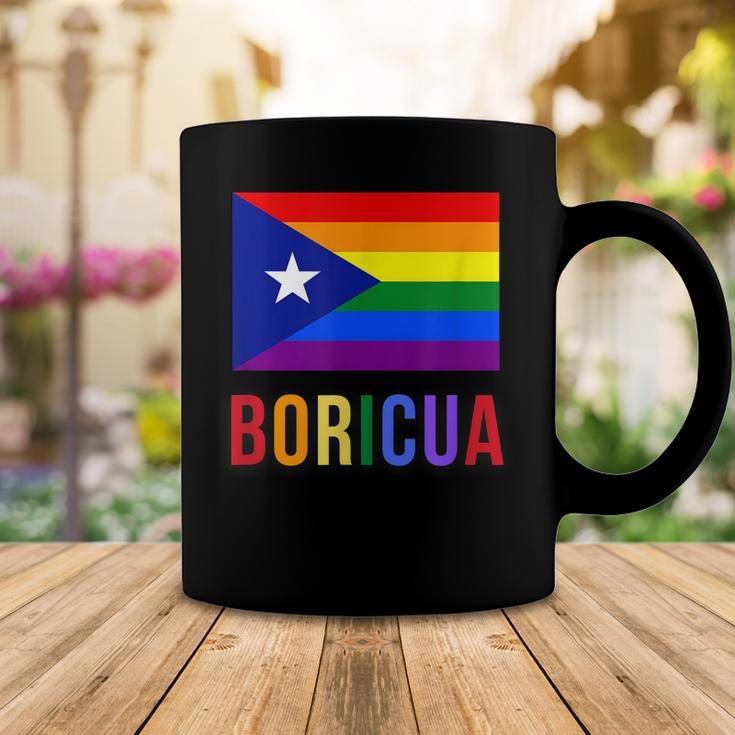 Puerto Rico Boricua Gay Pride Lgbt Rainbow Wepa Coffee Mug Unique Gifts