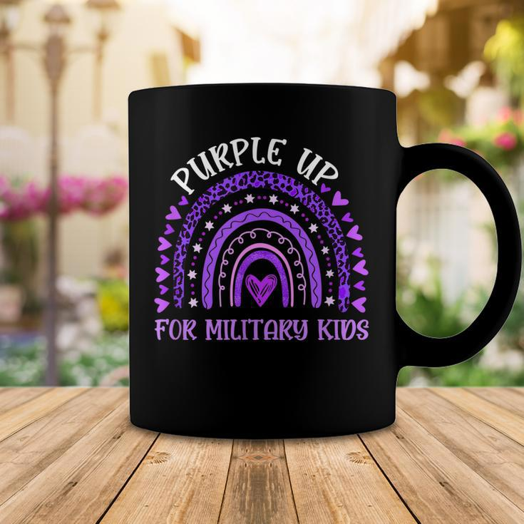 Purple Up For Military Kids Rainbow Military Child Month V2 Coffee Mug Funny Gifts