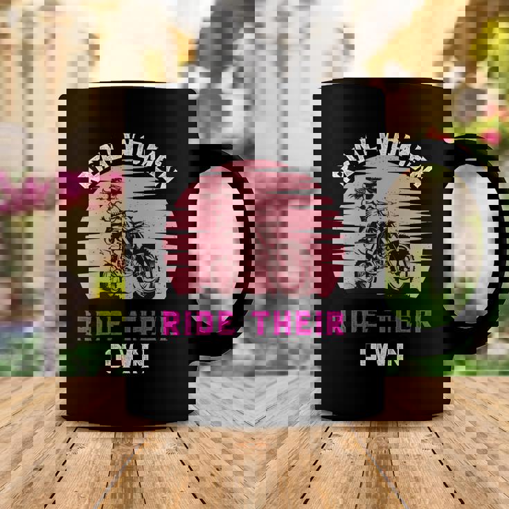 Real Women Ride Their Own Funny Girl Motocross Gift Girl Motorcycle Lover Vintage Coffee Mug Unique Gifts