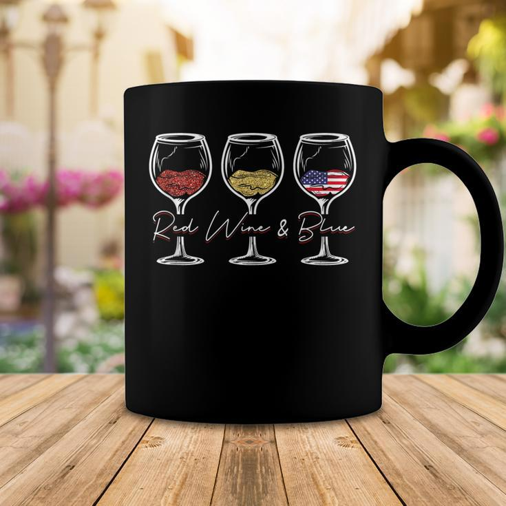 Red Wine & Blue 4Th Of July Wine Red White Blue Merica Usa Coffee Mug Unique Gifts