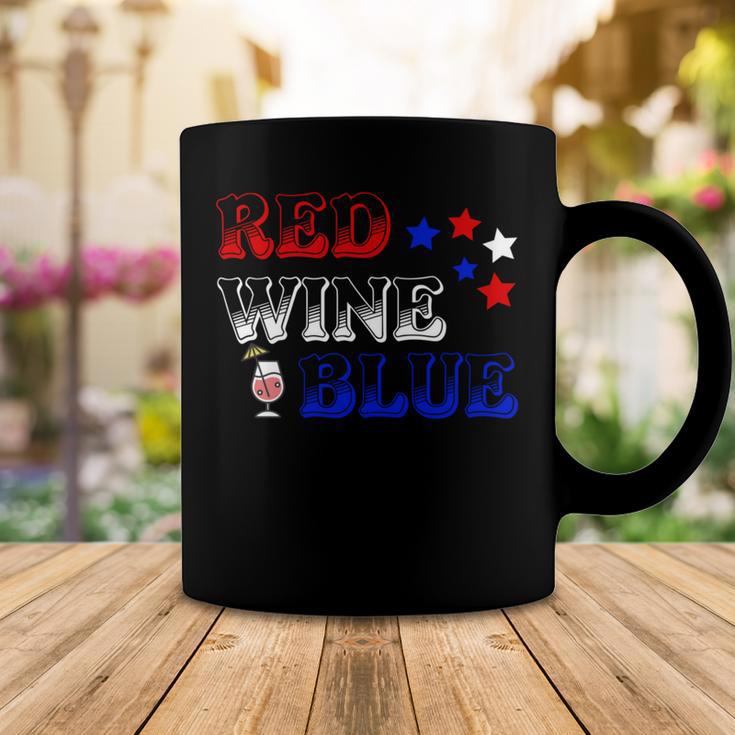 Red Wine Blue 4Th Of July Wine Red White Blue Wine Glasses V3 Coffee Mug Funny Gifts