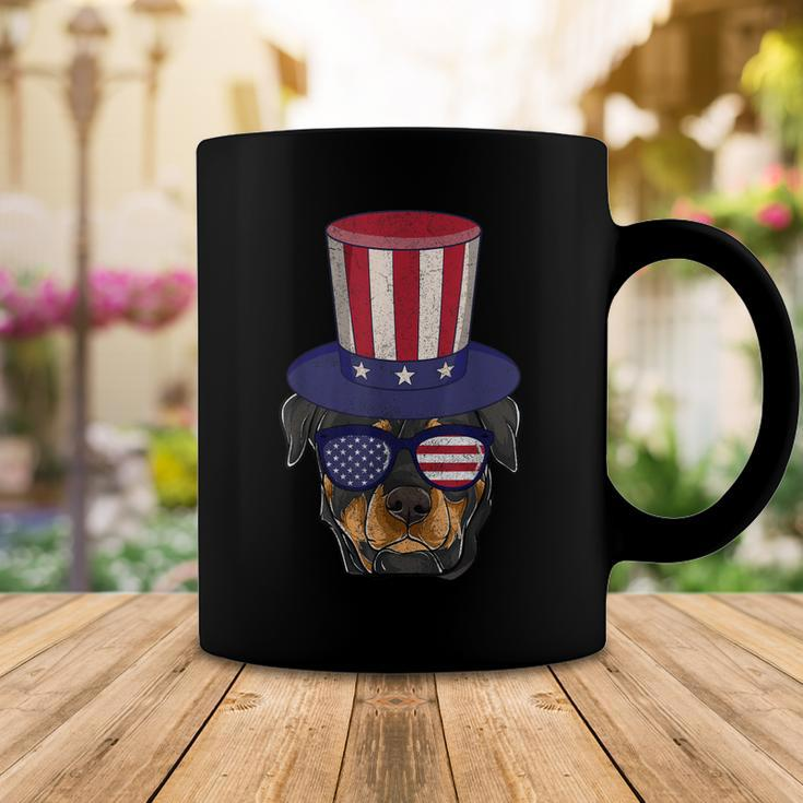 Rottweiler Patriotic Dog Mom & Dad 4Th Of July Usa Coffee Mug Funny Gifts