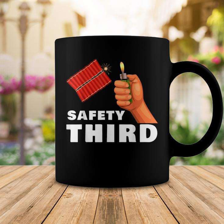 Safety Third 4Th Of July Patriotic Funny Fireworks Coffee Mug Funny Gifts