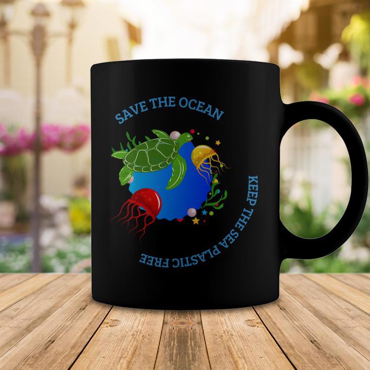 Save The Ocean Keep The Sea Plastic Free Coffee Mug Funny Gifts