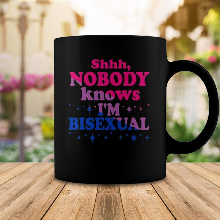 Shhh Nobody Knows Im Bisexual Lgbt Pride Coffee Mug Unique Gifts