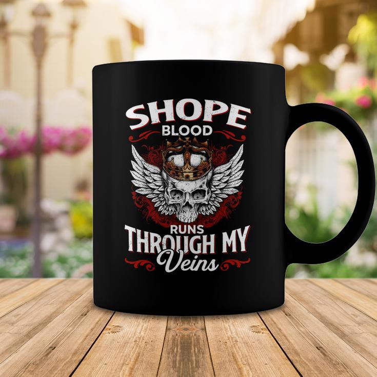 Shope Blood Runs Through My Veins Name Coffee Mug Unique Gifts