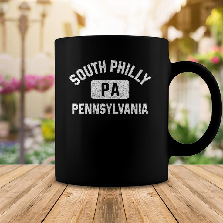 South Philly Philadelphia Pa Gym Style Distress White Print Coffee Mug Unique Gifts