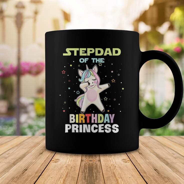 Stepdad Of The Birthday Unicorn Princess Coffee Mug Funny Gifts