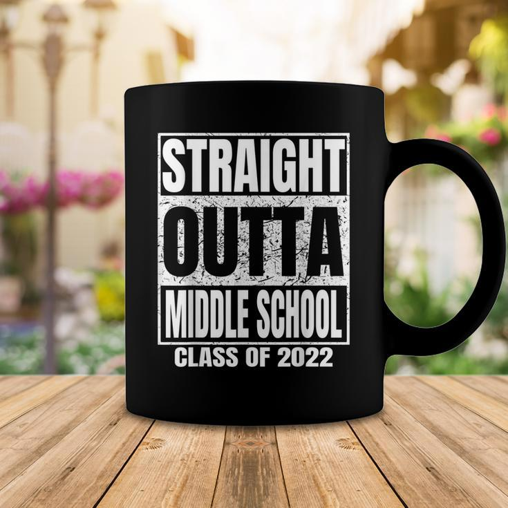 Straight Outta Middle School Graduation Class 2022 Funny Coffee Mug Unique Gifts