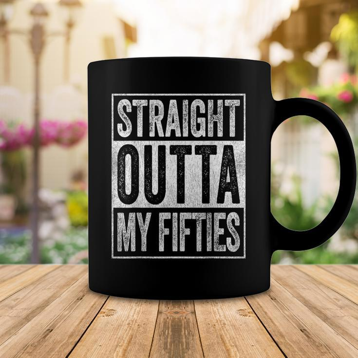 Straight Outta My Fifties 60 Year Old Funny 60Th Birthday Coffee Mug Funny Gifts