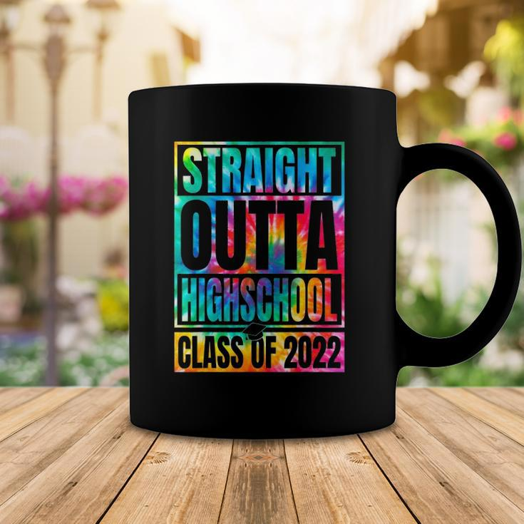 Tie Dye Straight Outta High School Class Of 2022 Graduation Coffee Mug Unique Gifts