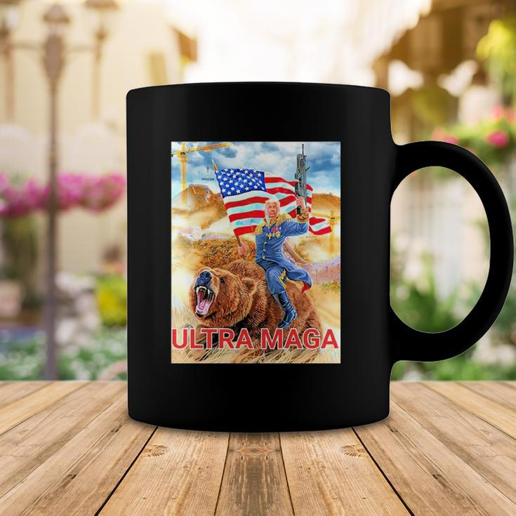 Trump Ultra Maga The Great Maga King Trump Riding Bear Coffee Mug Unique Gifts