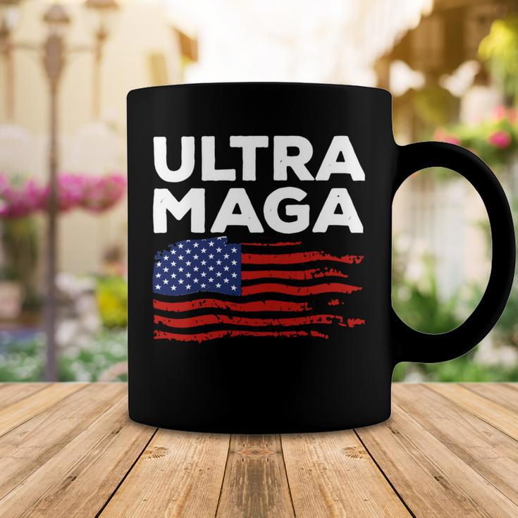 Ultra Maga Proud American Distressed Flag Patriotic Gift Coffee Mug Funny Gifts