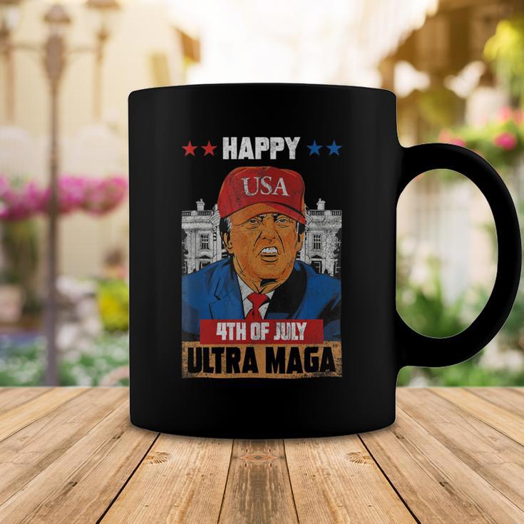 Ultra Maga Trump Happy 4Th Of July American Flag Coffee Mug Funny Gifts