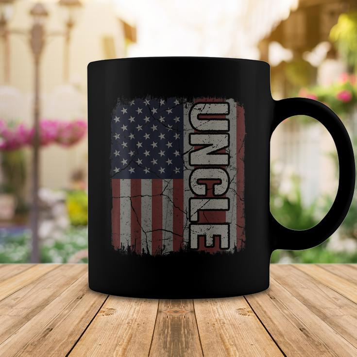 Uncle American Flag Vintage Fathers Day 4Th Of July Gift Coffee Mug Funny Gifts