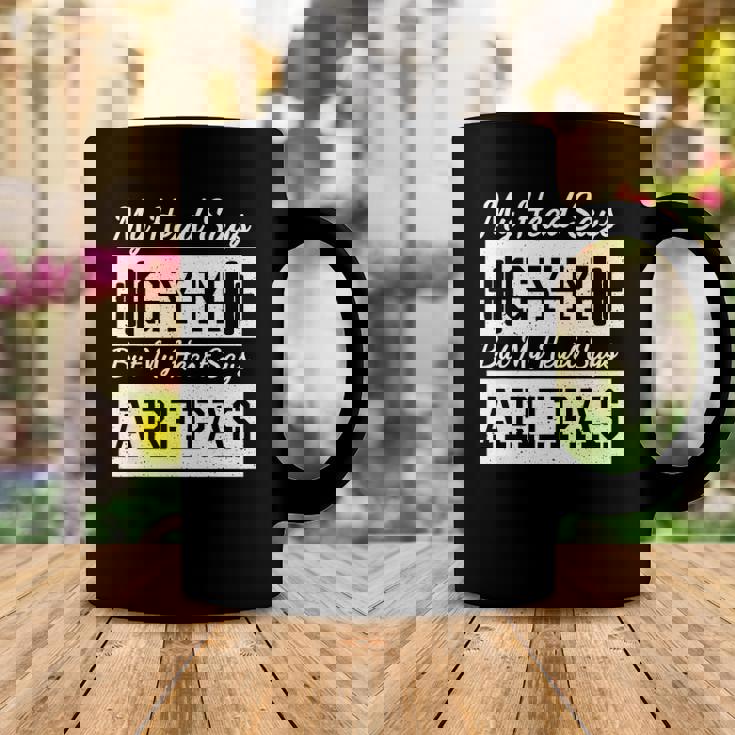 Venezuela My Head Says Gym But My Heart Says Arepas Coffee Mug Unique Gifts
