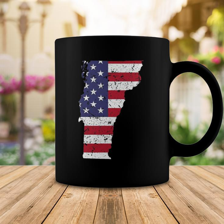 Vermont Map State American Flag 4Th Of July Pride Tee Coffee Mug Unique Gifts