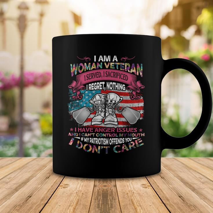 Veteran Veterans Day I Am A Women Veteran I Served I Sacrificed I Regret Nothing Navy Soldier Army Military Coffee Mug Unique Gifts