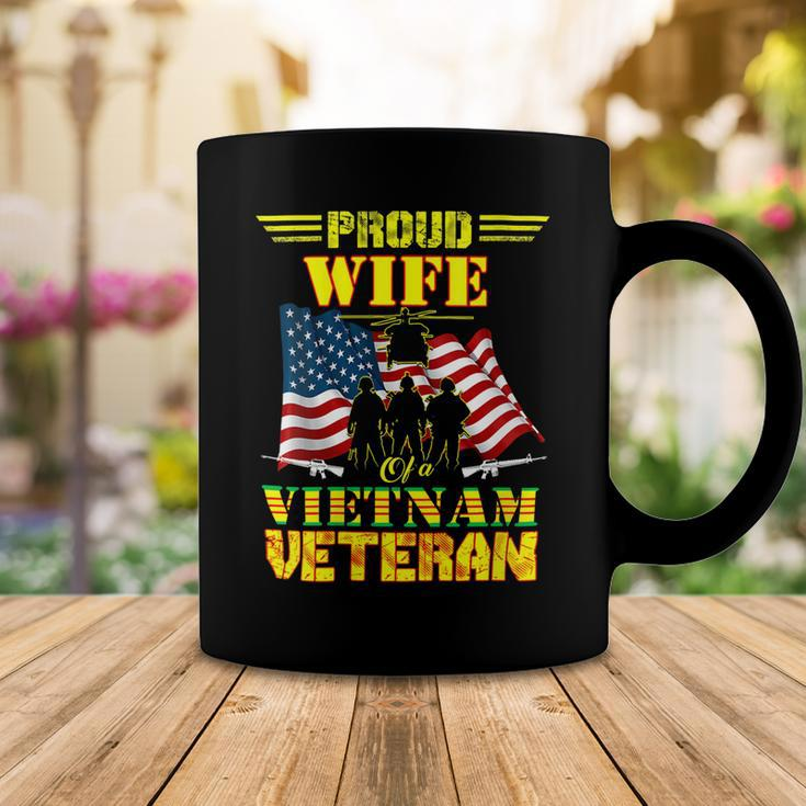 Veteran Veterans Day Womens Proud Wife Of A Vietnam Veteran For 70 Navy Soldier Army Military Coffee Mug Unique Gifts